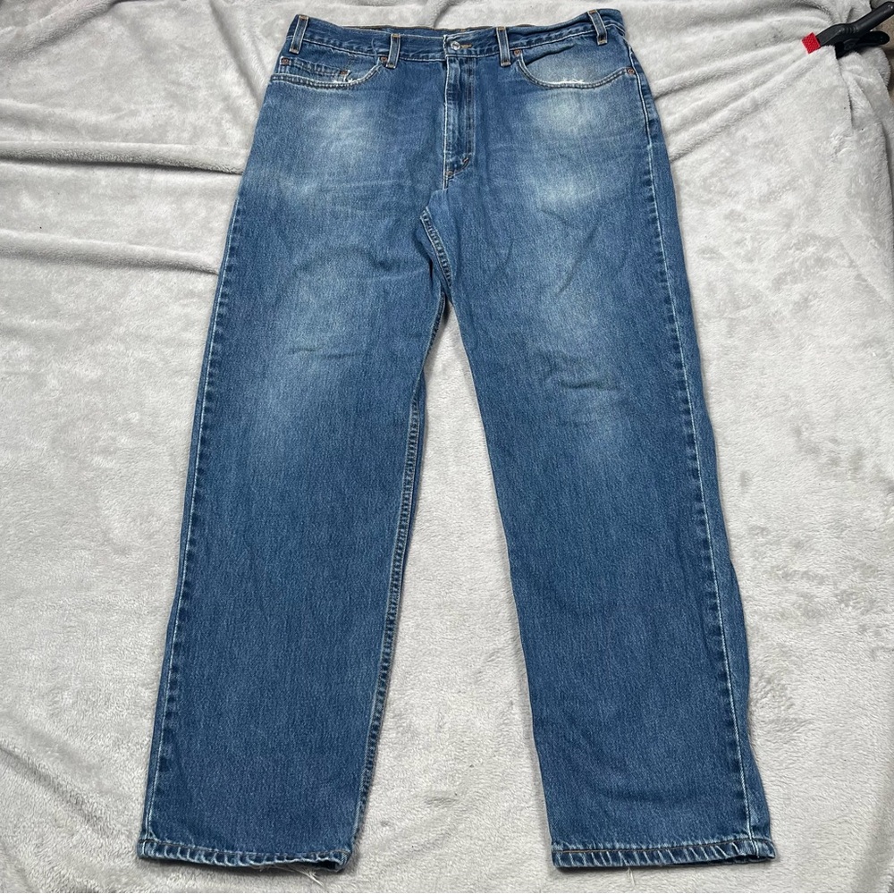 VTG Levi's 550 Jeans Mens 38x31 Made in USA Blue Denim Relaxed Y2K